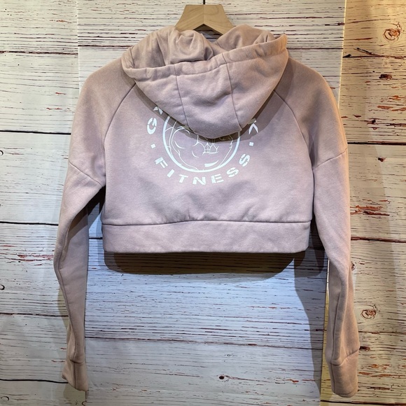 Gymshark Women's Legacy Fitness Crop Zip-Up in Mauve - size small - Picture 5 of 6